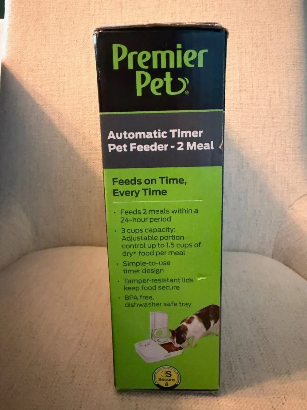 NIB Premier Pet Automatic Timer Pet Feeder - 2 Meals